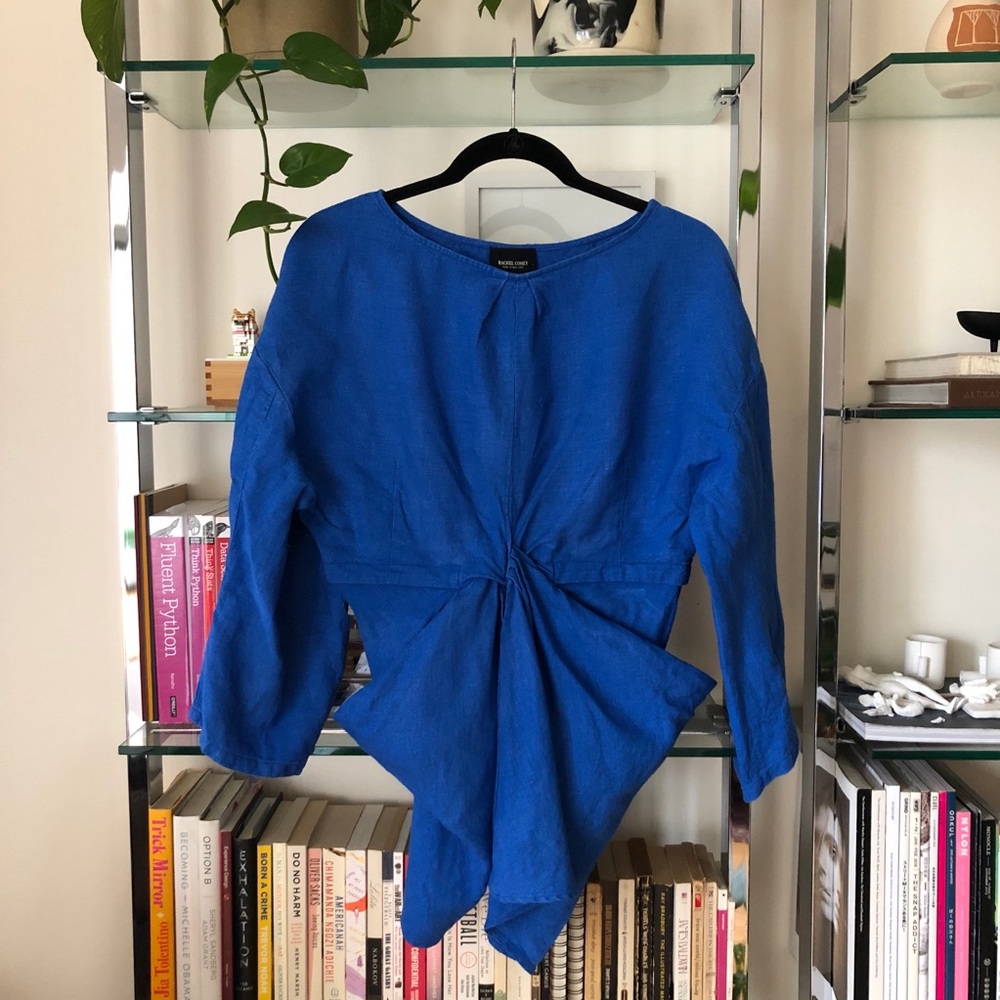 Rachel Comey Linen Scope Top in Lapis